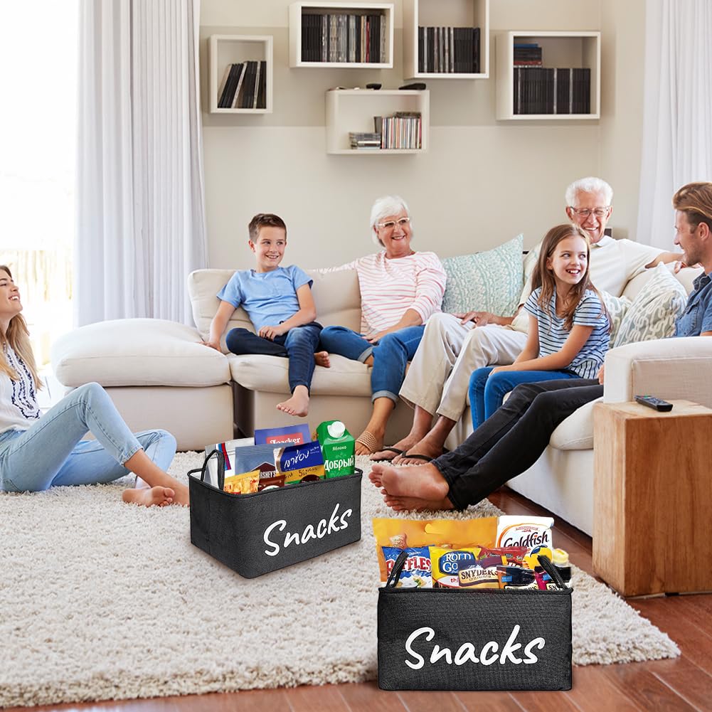 Phaicoilo snack organizer basket on kitchen counter for quick refills