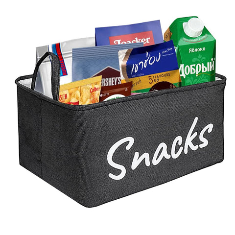Phaicoilo snack organizer basket with large capacity for snacks and drinks