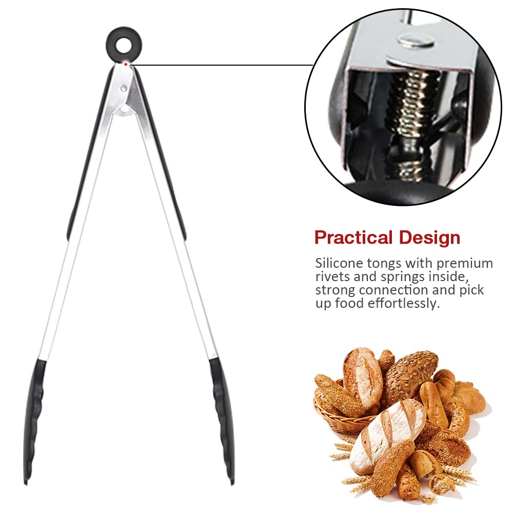 Pharamat kitchen tongs offer soft-grip comfort for extended use