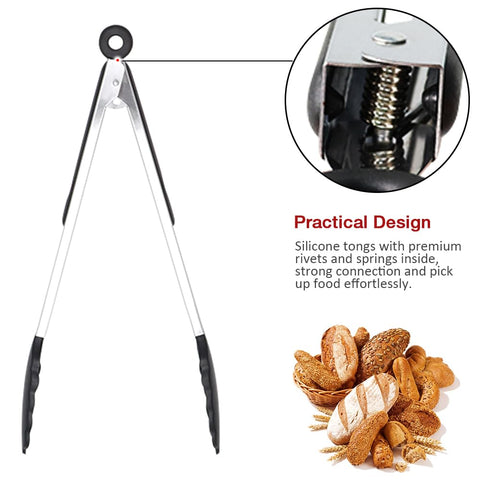 Pharamat kitchen tongs offer soft-grip comfort for extended use
