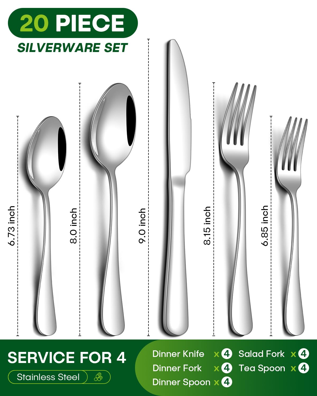 PHILIPALA dinner fork from the 20-piece set; balanced weight for everyday meals