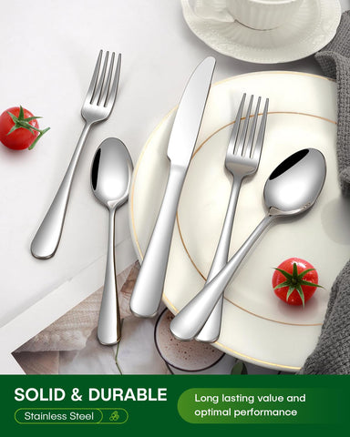 PHILIPALA dishwasher-safe silverware set ready for easy cleaning