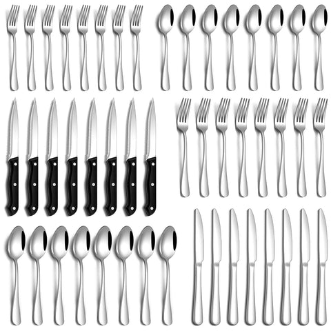 PHILIPALA 36-piece silverware set overview showing complete service for six