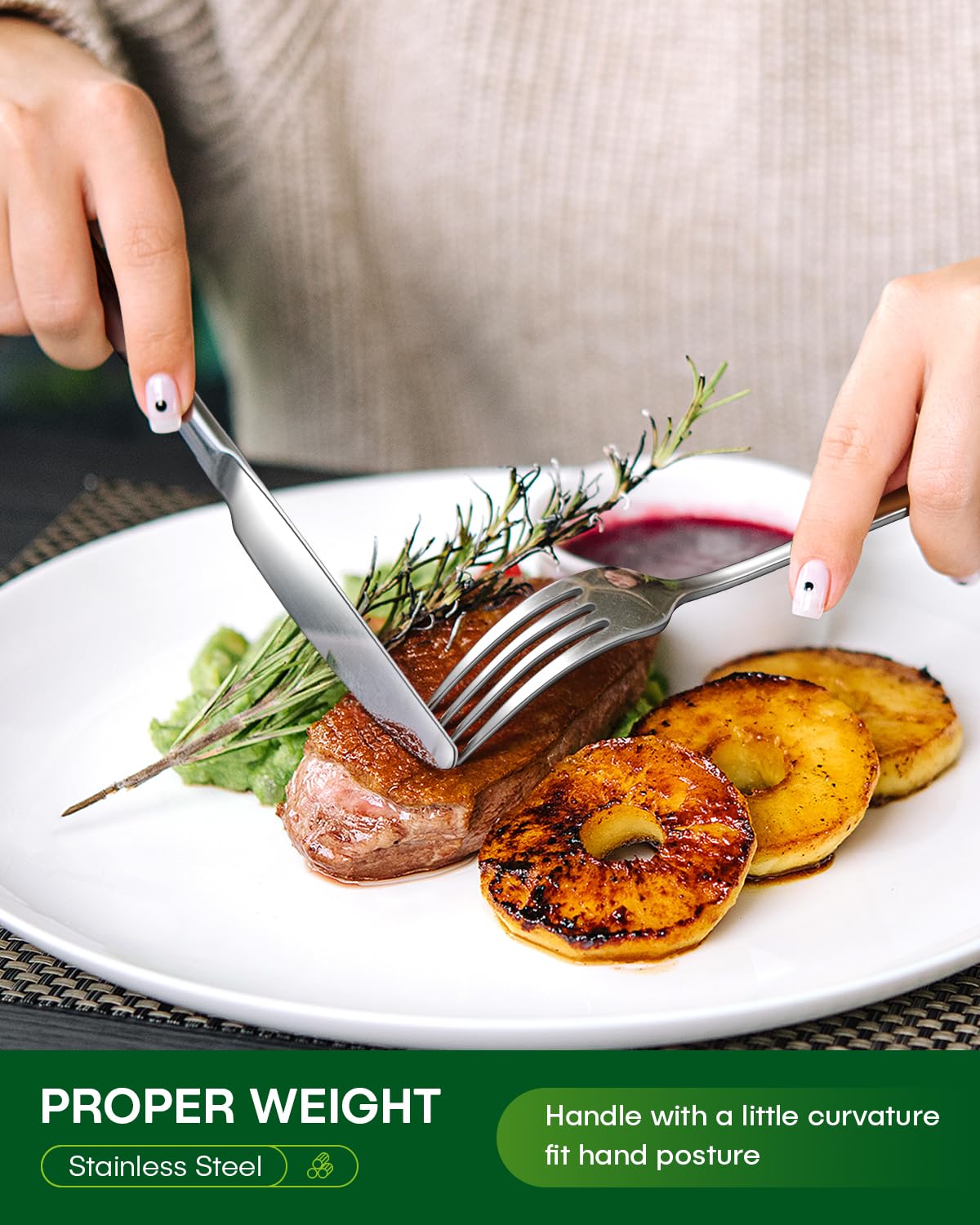 PHILIPALA dining forks emphasize comfortable handling and even weight distribution.