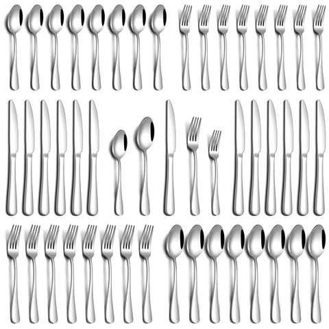 PHILIPALA 40-piece silverware set in full dining setup for elegant everyday entertaining.