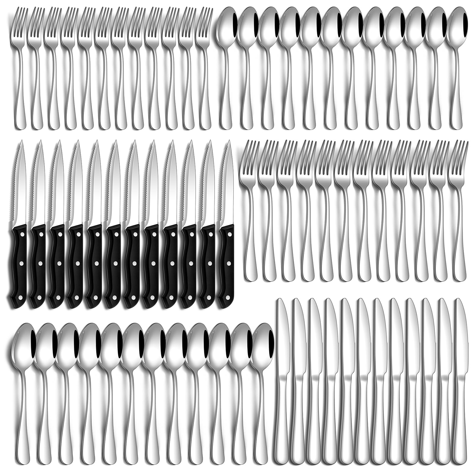 PHILIPALA 72-piece set with dinner forks for everyday meals