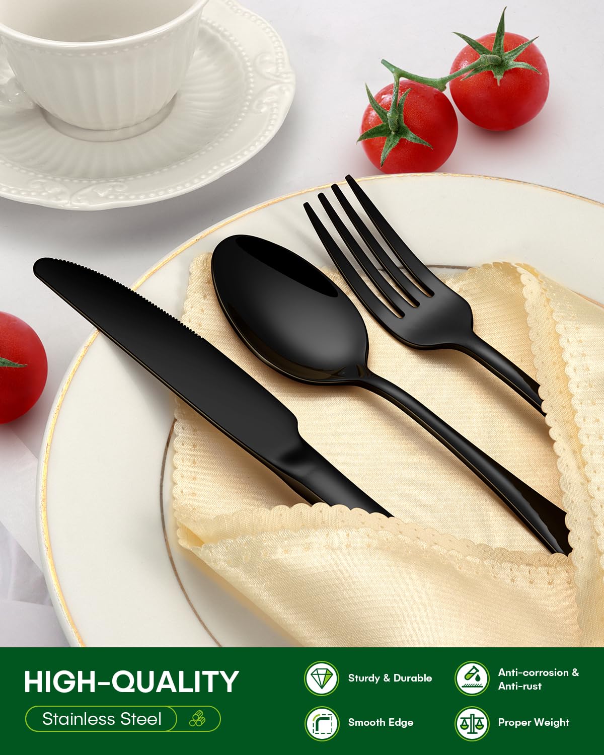 PHILIPALA dishwasher-safe cutlery simplifies cleanup after everyday dinners