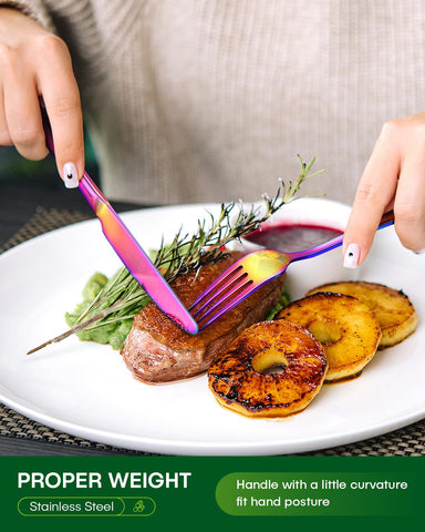 PHILIPALA rainbow dinner spoons offer smooth edges for comfortable dining.