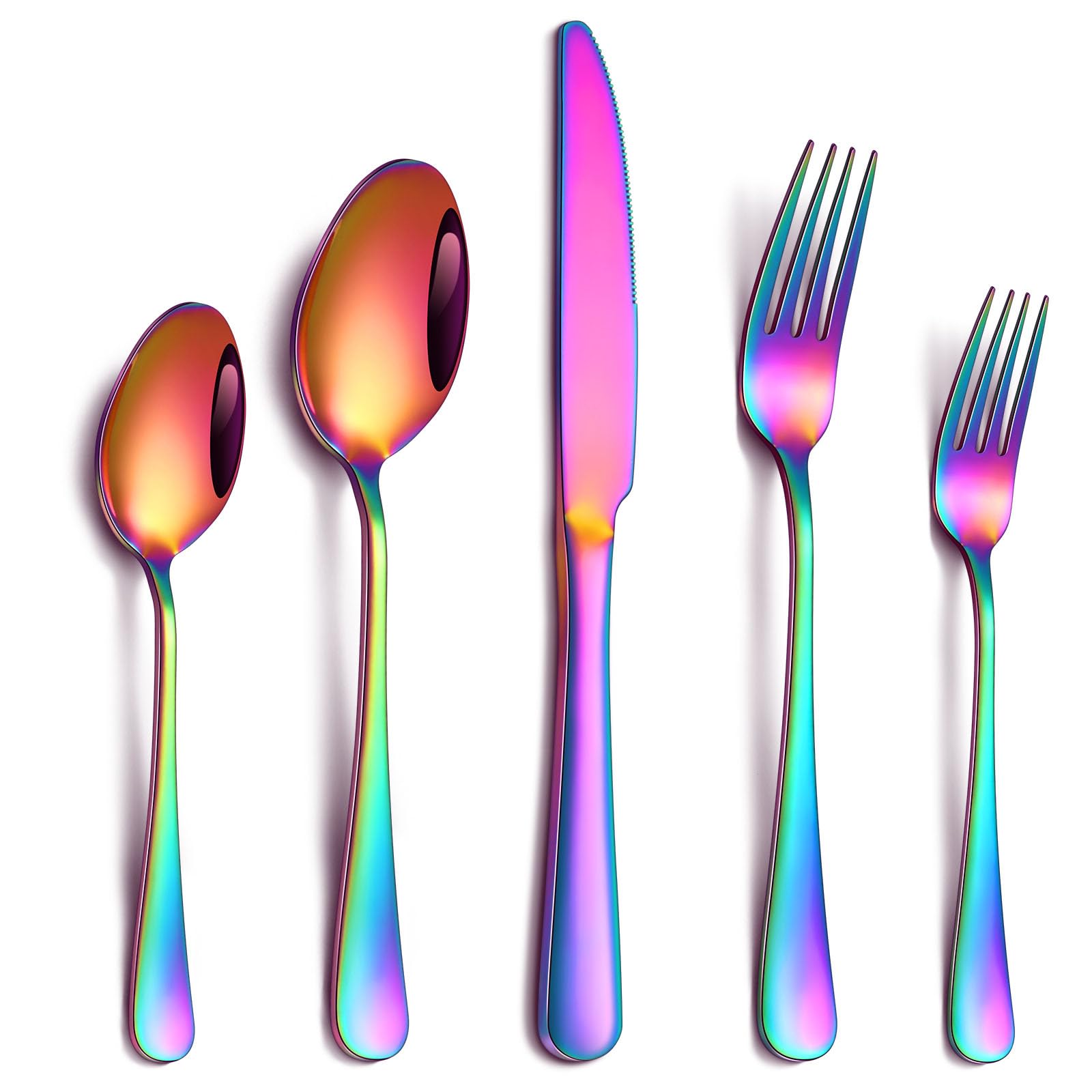 PHILIPALA rainbow knife with mirror finish offers precise cuts for everyday meals.