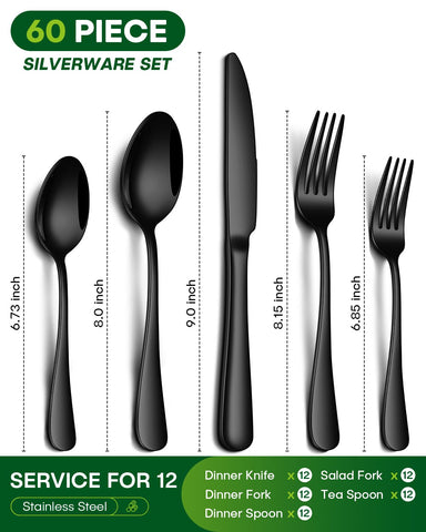PHILIPALA stainless steel flatware with mirror polish adds restaurant-grade shine