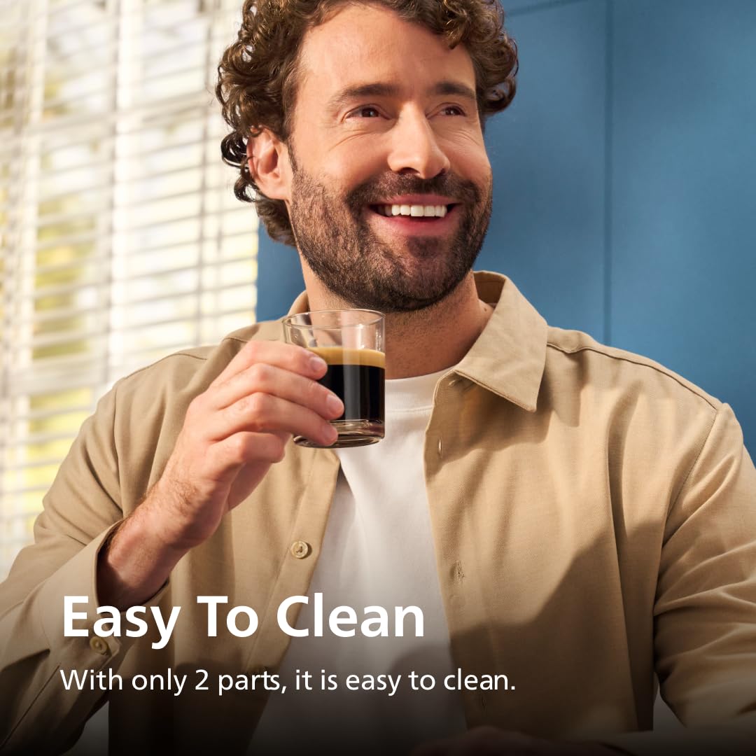 Philips 1200 Series AquaClean filter supports long intervals between descaling.