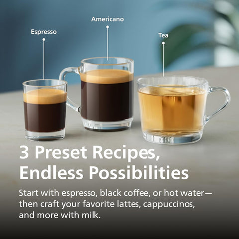 Philips 2200 Series intuitive touch display enables quick beverage choices