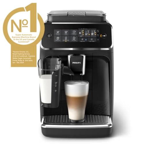 Philips 3200 LatteGo system closeup highlights easy milk frothing