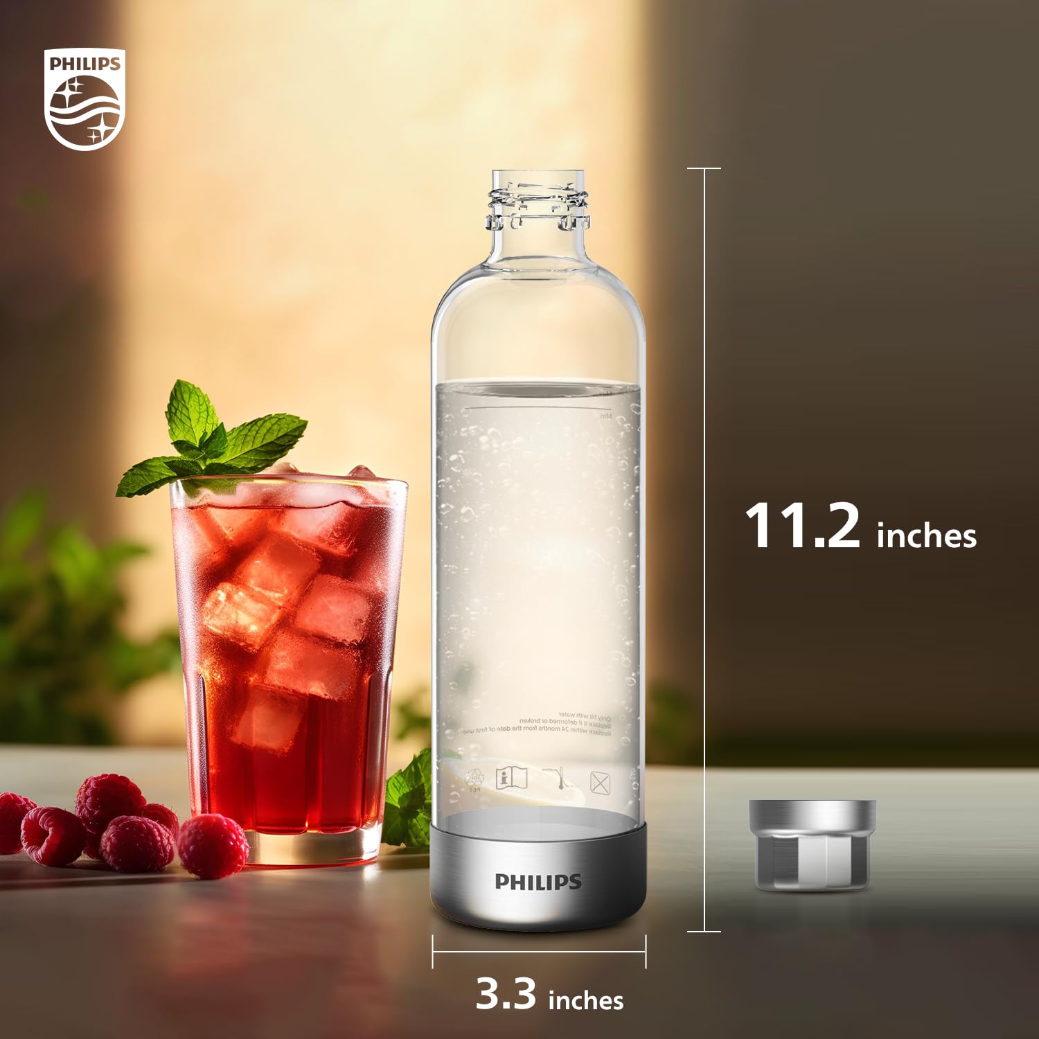 Philips ADD916 1L bottle for home daily sparkling water use.