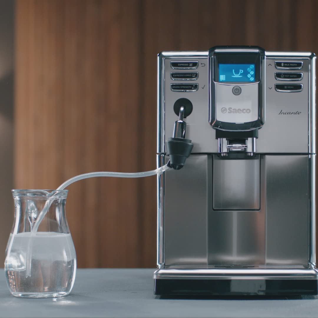 Regular cleaning extends the life of milk frothing parts and tubing