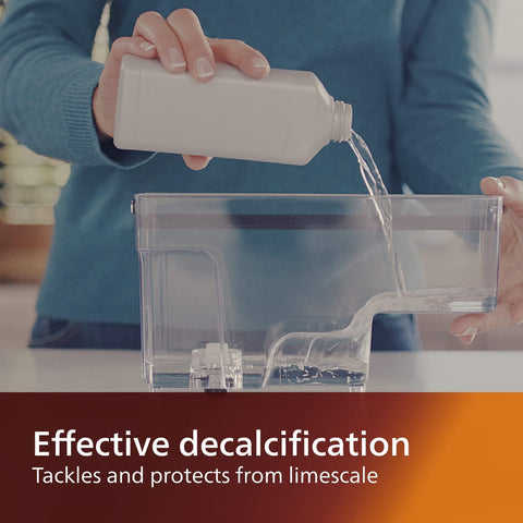 Philips Descaler feature guide demonstrates lime-scale protection.
