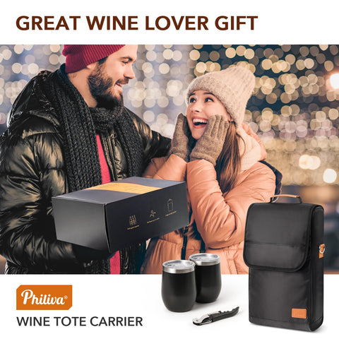 Philiva gift-box packaging ready-made for wine lovers and friends.