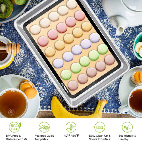 Philorn nonstick mat releases dough easily for clean baking.