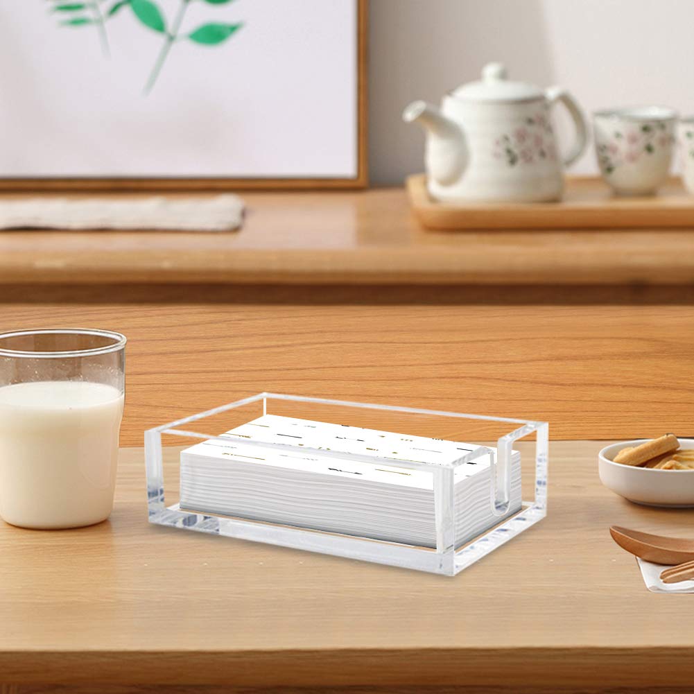 Phineoly acrylic towel holder on kitchen counter for neat napkins
