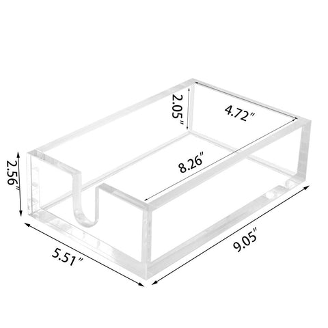 Phineoly acrylic napkin holder side opening enables easy loading