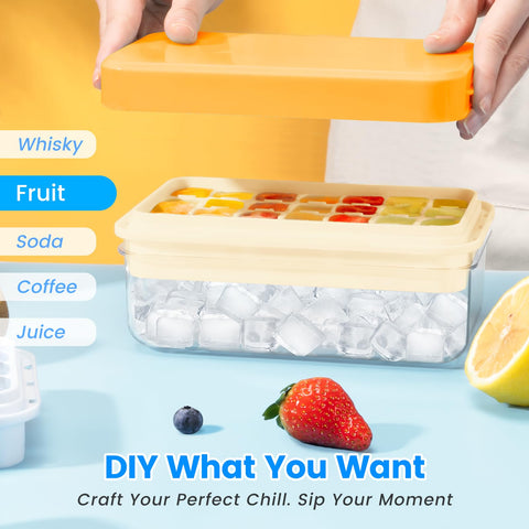 PHINOX 28-cube tray in use for large ice cubes.