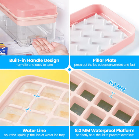 PHINOX airtight lid prevents odors and spills during freezing.