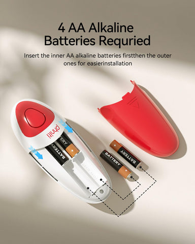 Phniti one-touch button supports easy use for seniors and arthritis.