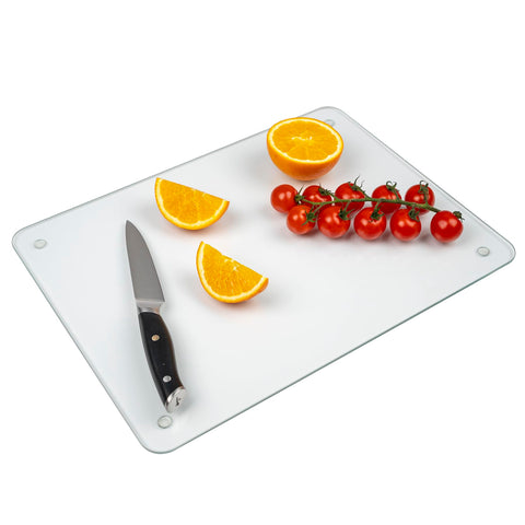 Phore tempered glass cutting board 12x16 clear surface for precise chopping and easy cleaning