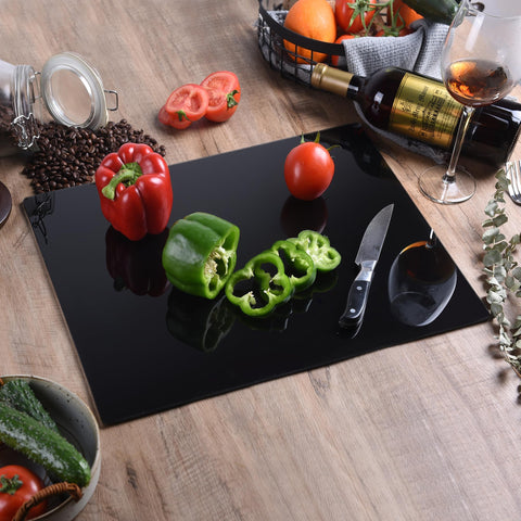 Phore cutting board is dishwasher-safe for quick, convenient cleanup.
