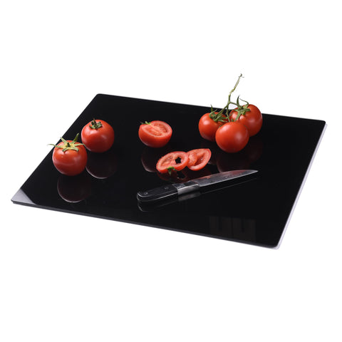 Phore tempered glass cutting board with polished edges for safe handling.