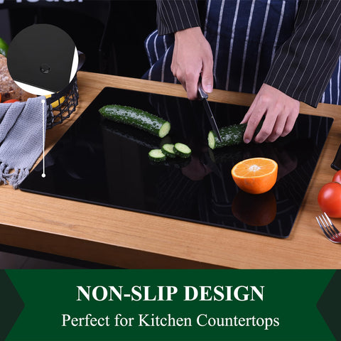 Phore cutting board surface is non-porous and resists odors for easy cleaning.