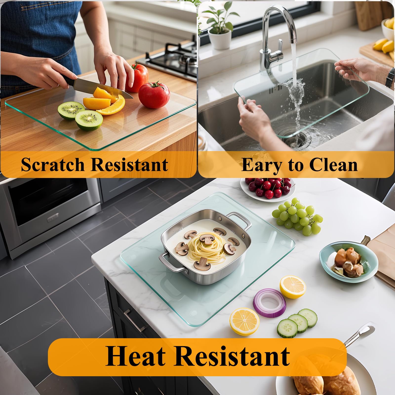 Phore scratch resistant surface minimizes knife marks during heavy prepping