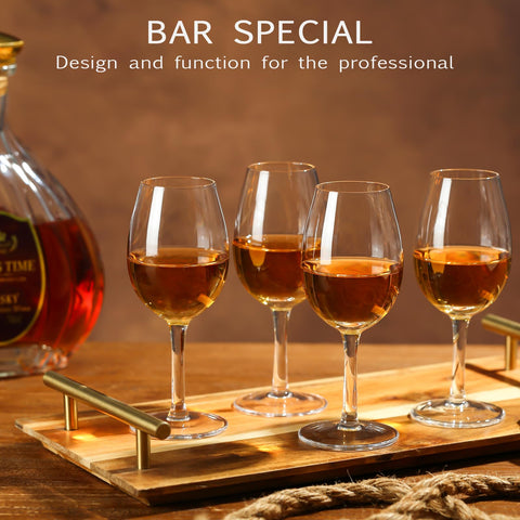 Physkoa crystal sherry glasses tulip shape enhance aroma in every sip.