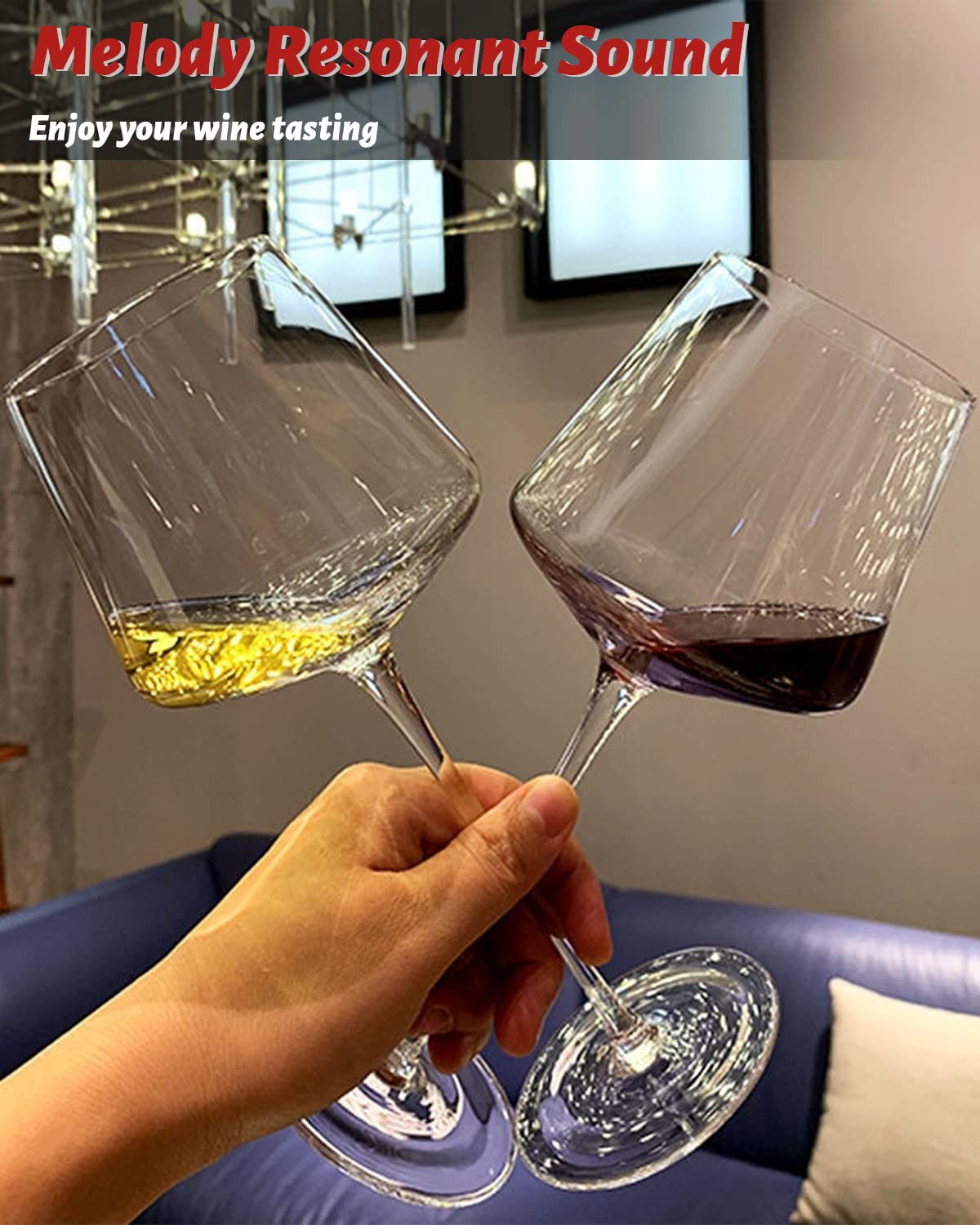 Physkoa crystal sound resonance wine glass delivers clear clink before savoring.
