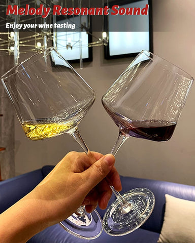 Physkoa crystal sound resonance wine glass delivers clear clink before savoring.