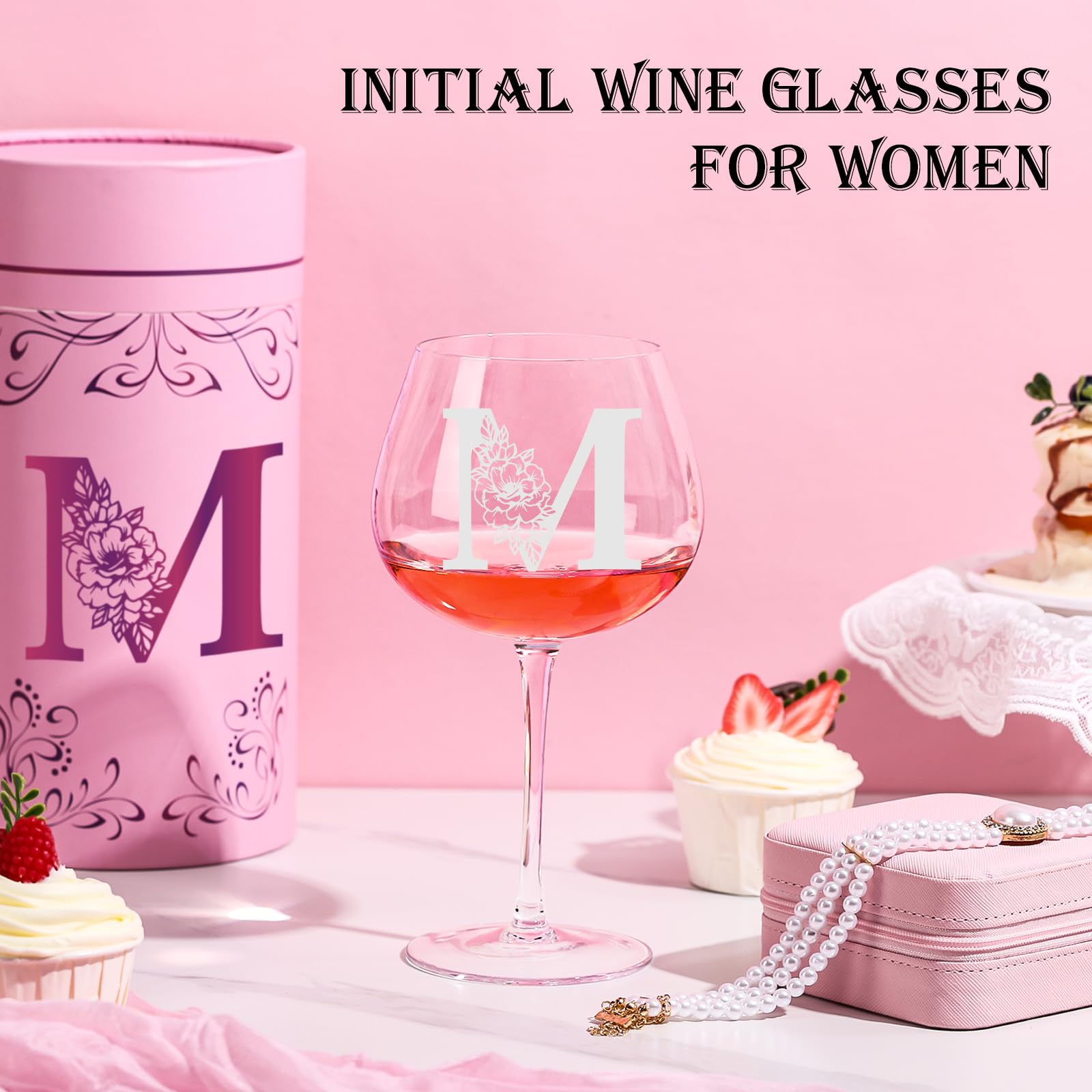 Physkoa monogram wine glass engraving highlights personalized keepsake.
