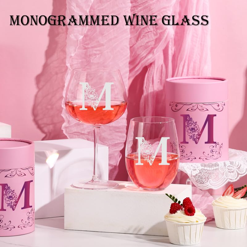 Physkoa personalized note card with wine glass adds a heartfelt touch.