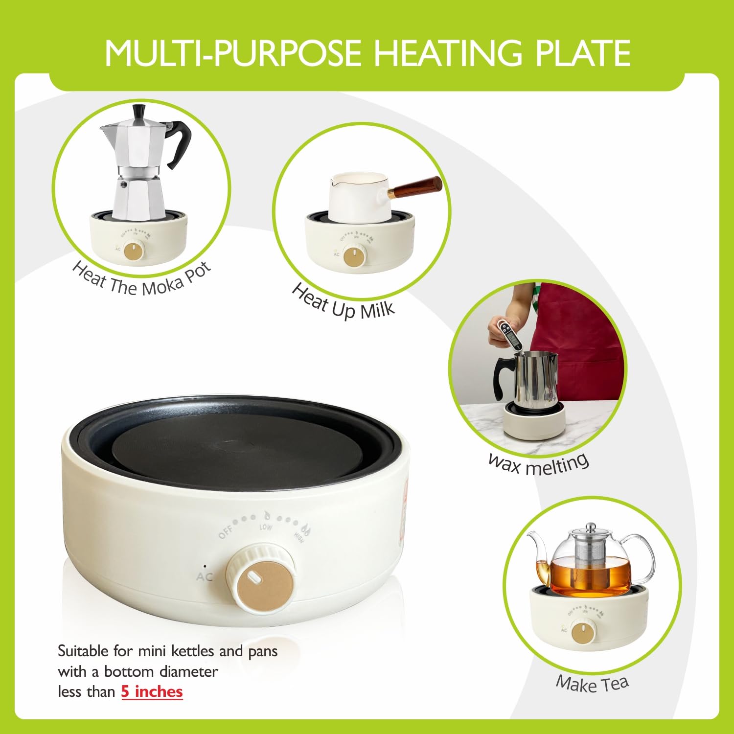 PICASORT mini hot plate dorm-room study setup