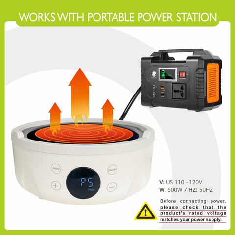 Cast aluminum body provides efficient heat transfer and durability