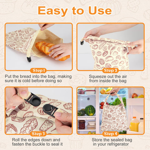Piccircuit beeswax bread bag freezer safe preserves texture and flavor.