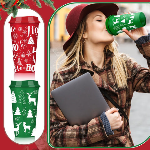 Pickmesh durable PP plastic travel mugs set for daily use.