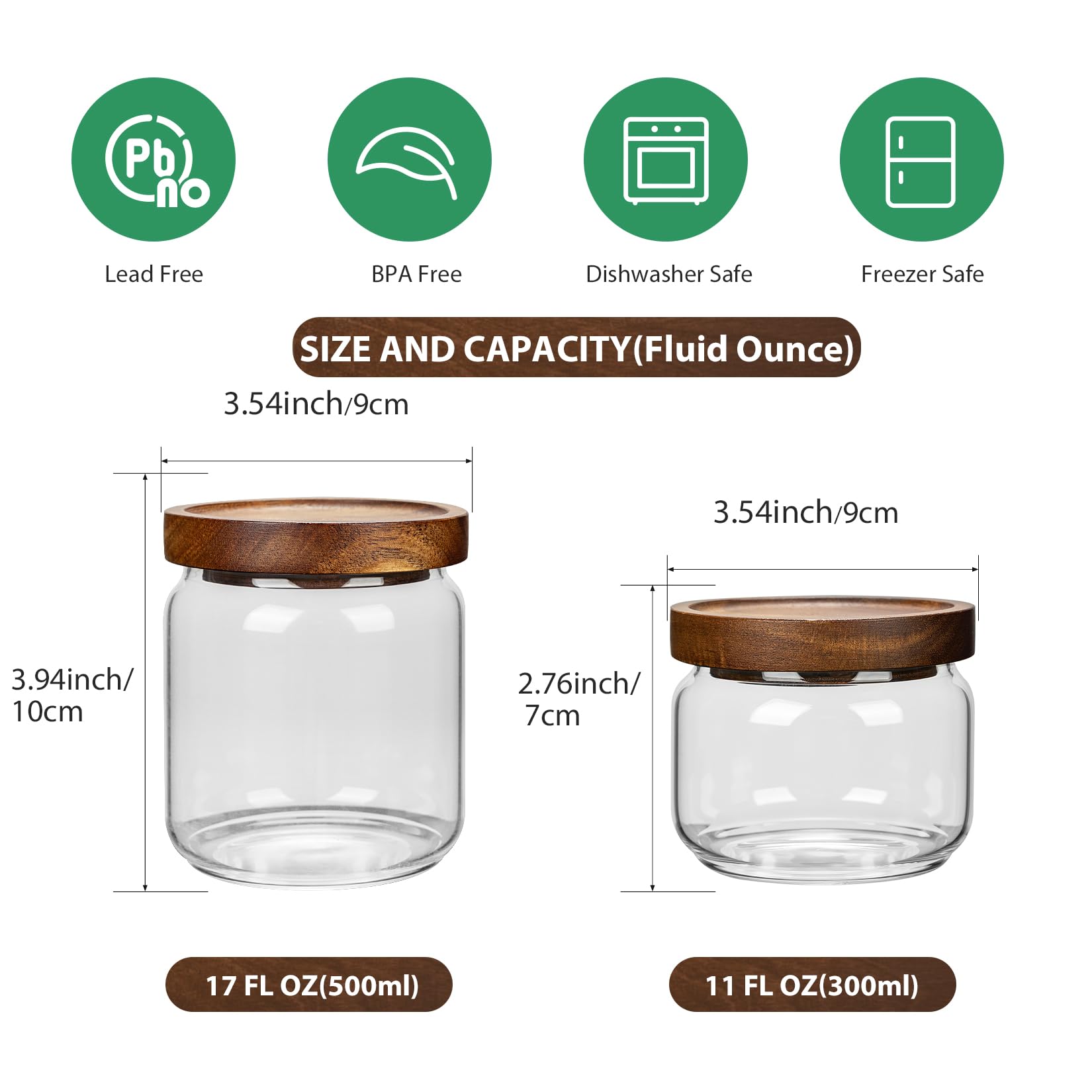 Piconesper wooden lid creates a tight seal for longer fresh storage