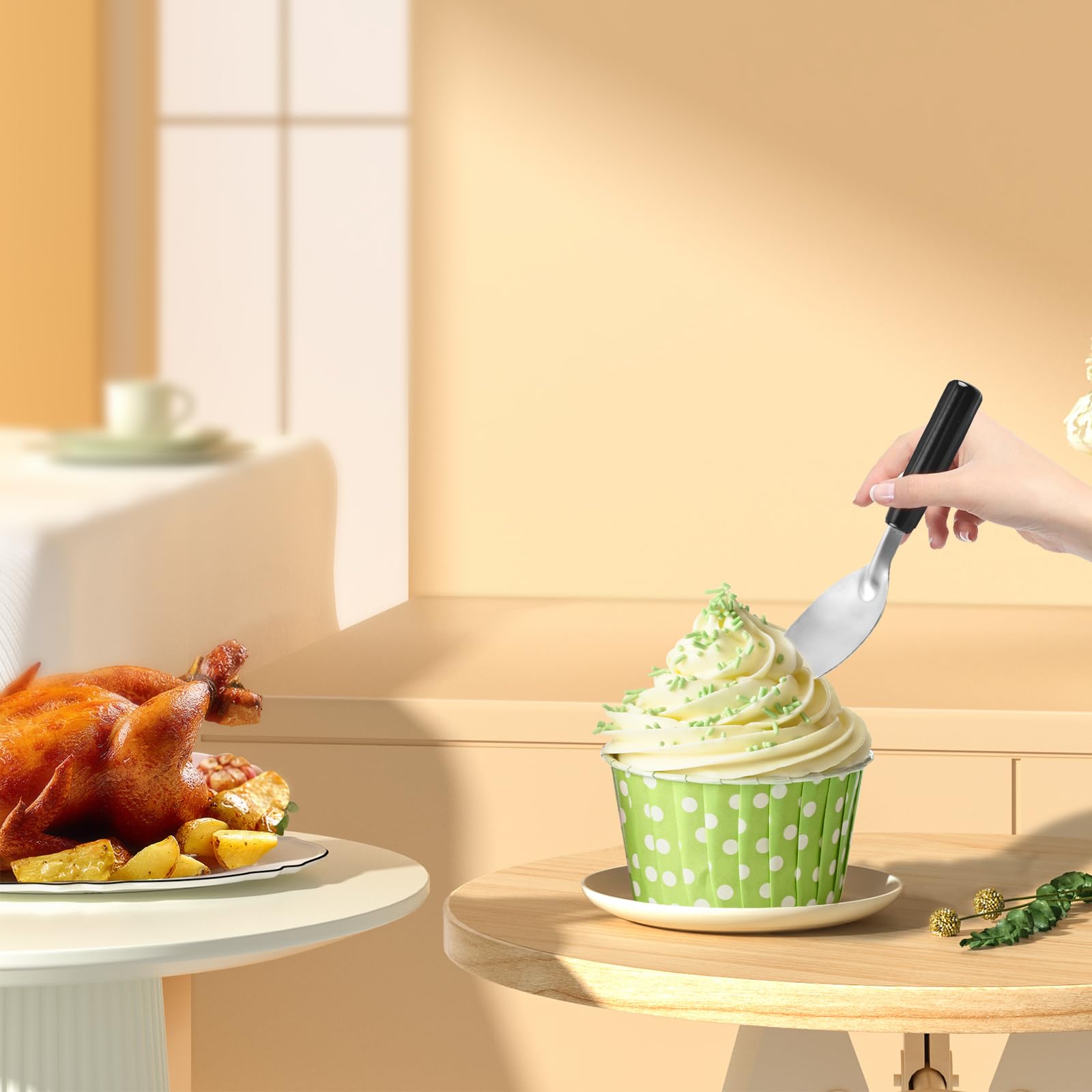 Pierides butter cutter-spade for small pastries and portions.