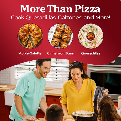 Piezano base suction cups keep the oven stable during use.