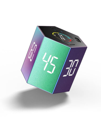 PIHEN Ticktime cube on a desk for focused study sessions