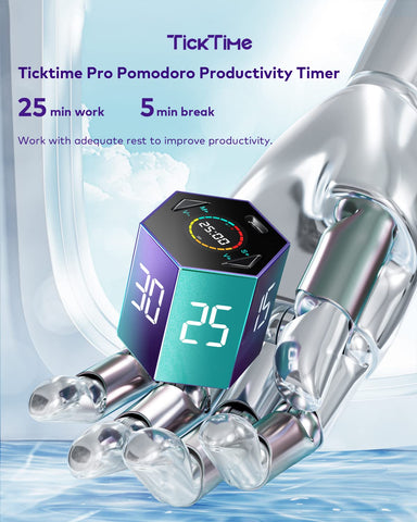 PIHEN Ticktime shows a precise custom countdown for workouts or cooking