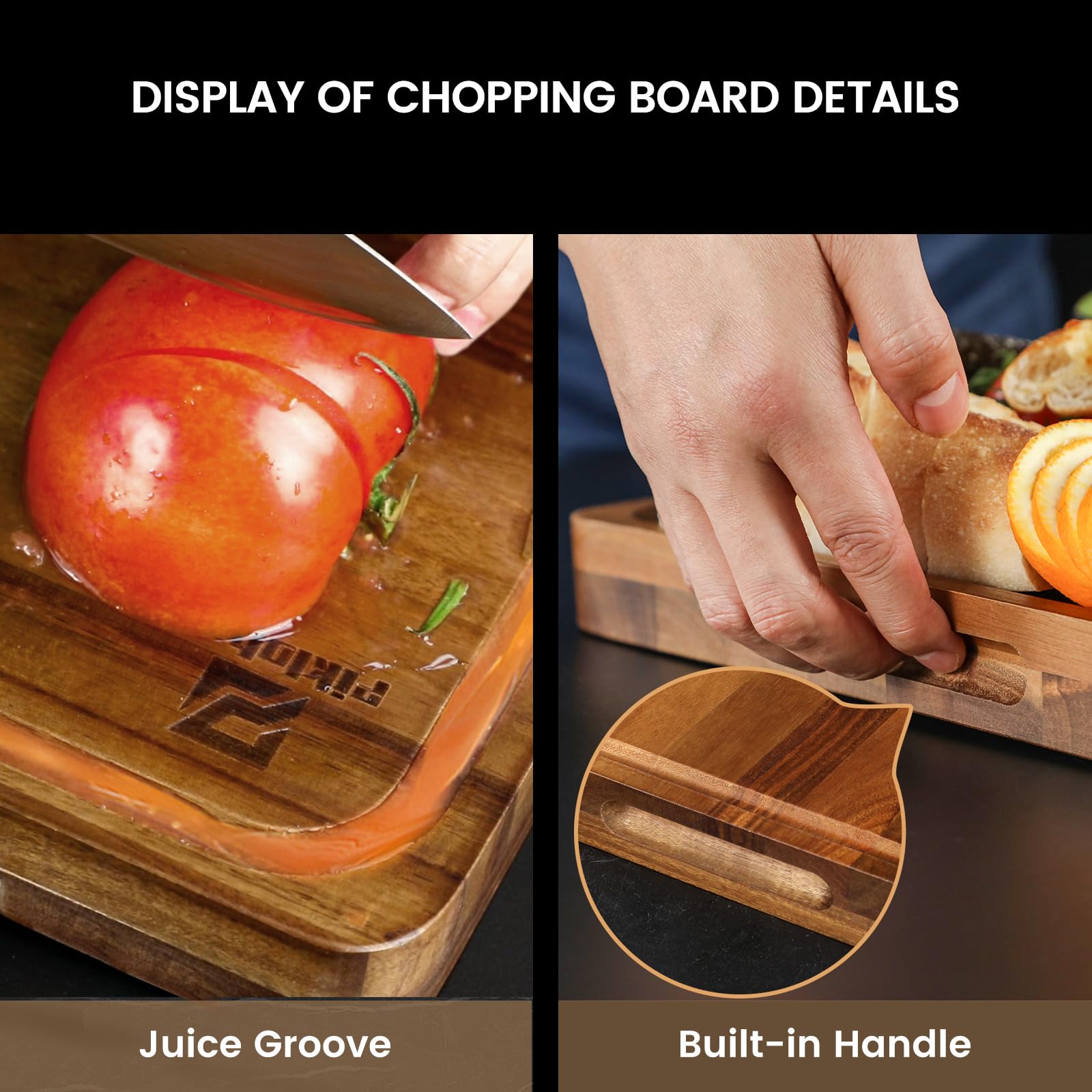 Piklohas over-sink cutting board design saves counter space.