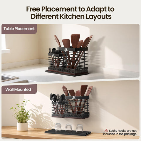 Piklohas wall mount option frees counter space in the kitchen