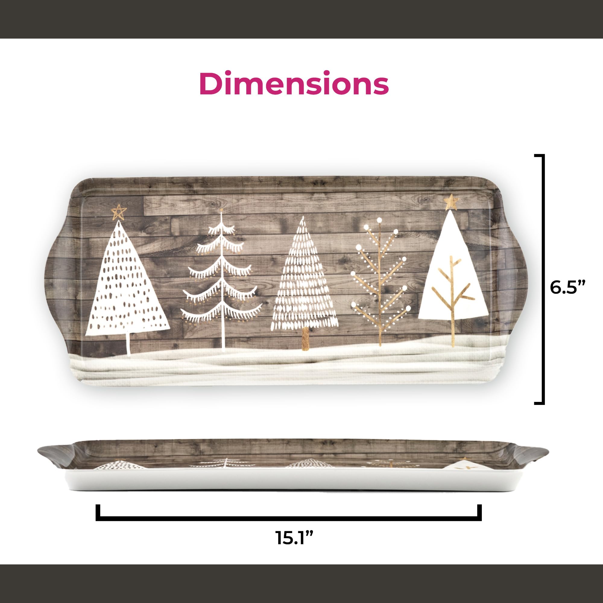 Pimpernel tray decor for winter spaces adds subtle seasonal charm