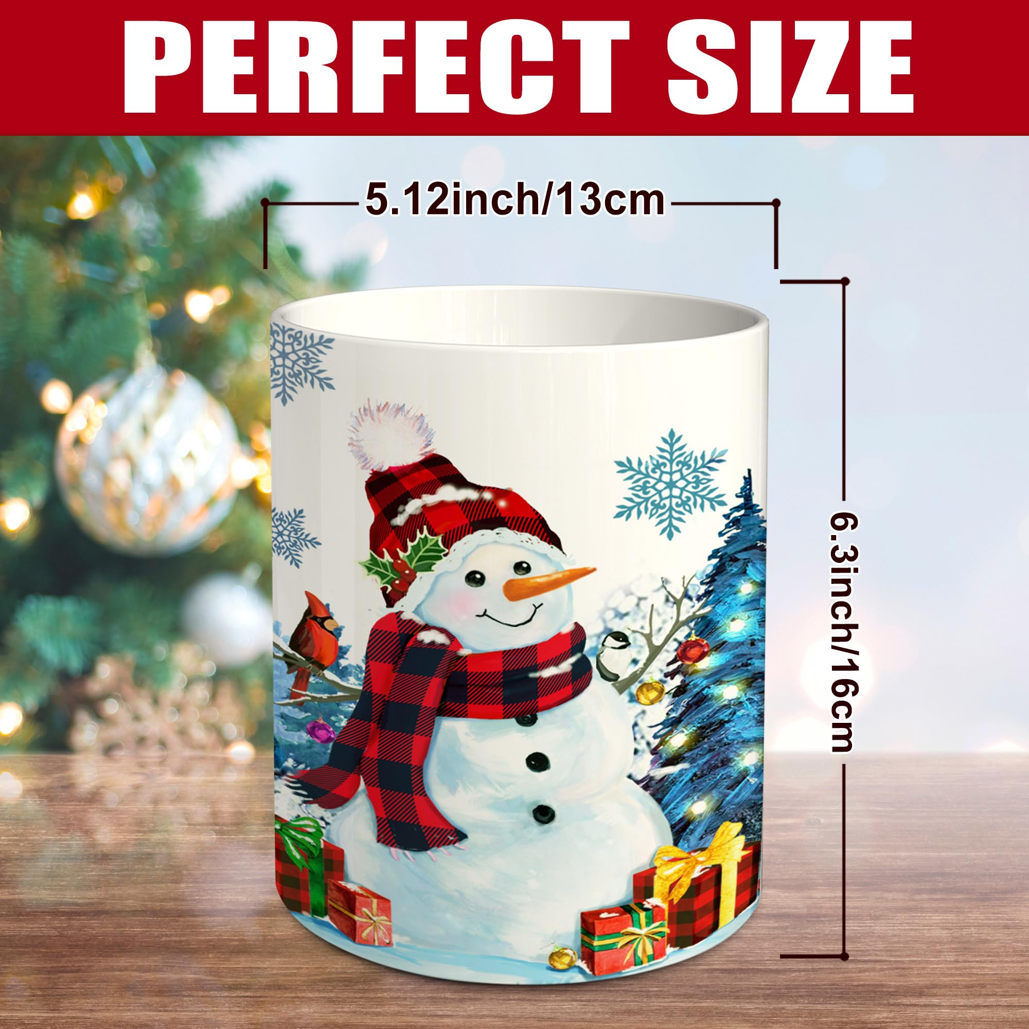 Pinata Christmas tree snowflake ceramic crock for tableware organization.